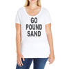 go pound sand Ladies Curvy T-Shirt