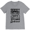 This Guy Is Taken By A Super Sexy September Girlfriend V-Neck Tee