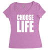 choose life Women's Triblend Scoop T-shirt