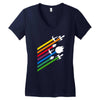 rebellious streaks Women's V-Neck T-Shirt