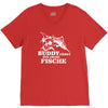 buddy f&auml;ngt nur gro&szlig;e fische funny V-Neck Tee