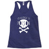 allergic to poison Racerback Tank