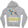 boxers support autism awareness Zipper Hoodie
