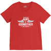 i have two titles aunt and godmother V-Neck Tee