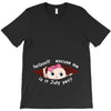 July Peeking Out Baby Girl T-Shirt