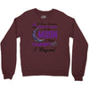 i love someone with pancreatic cancer to the moon &amp; back to infınıty Crewneck Sweatshirt