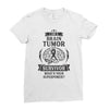 I am a Brain Tumor Survivor - What's Your Superpower? Ladies Fitted T-Shirt