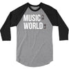 music on world off 3/4 Sleeve Shirt