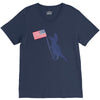 Patriotic T-Rex V-Neck Tee