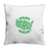 going green Throw Pillow