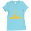 i'm a keeper Ladies Fitted T-Shirt