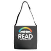 read you dumb fuck Adjustable Strap Totes
