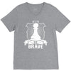 Be Brave - Chess Pawn - Chess Lover V-Neck Tee