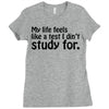 my life feels Ladies Fitted T-Shirt