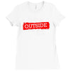 think outside the box thinker Ladies Fitted T-Shirt