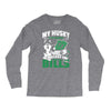 my husky is in charge! Long Sleeve Shirts