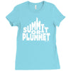 summit or plummet Ladies Fitted T-Shirt