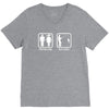 fishing   problem solved mens funny V-Neck Tee