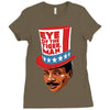 eye of the tiger man Ladies Fitted T-Shirt