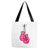 boxing gloves breast cancer Tote Bags