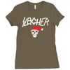 sleigher metal style xmas Ladies Fitted T-Shirt