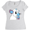 arctic fox adopt Women's Triblend Scoop T-shirt