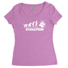 drummer evolution Women's Triblend Scoop T-shirt