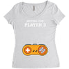 Waiting for Player 3 Gamer Women's Triblend Scoop T-shirt