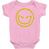 evil smiley emoticon Baby Onesie