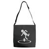 man is go Adjustable Strap Totes