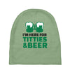 st. patrick's day titties and beer Baby Beanies