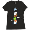 mid air disintegrated Ladies Fitted T-Shirt