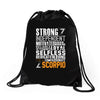 Strong Independent Motivated Scorpio Drawstring Bags