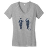 fist bump for liberty Women's V-Neck T-Shirt