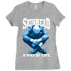 skinhead a way of life blue ideal birthday gift present. Ladies Fitted T-Shirt