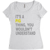 it's a pig thing Women's Triblend Scoop T-shirt