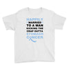 happily married to a man kicking the crap outta stomach cancer Youth Tee