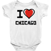 i love chicago Baby Onesie