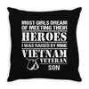 Vietnam Veteran Son Throw Pillow