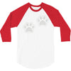 dog paws set of 2 3/4 Sleeve Shirt