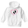 Baby Girl with Heart Any Name Customized Youth Hoodie