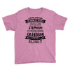 Super Cool Stepmom Of A Freaking Awesome Grandson Youth Tee