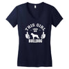 This Girl Loves Her Bulldog Women's V-Neck T-Shirt