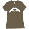 love hands Ladies Fitted T-Shirt