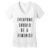 everyone should be feminist Women's V-Neck T-Shirt