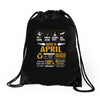 Born April  Multitasking Problem Solving Tees Drawstring Bags