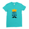 HAPPY FATHERS DAY Ladies Fitted T-Shirt