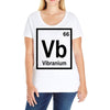 Vibranium Ladies Curvy T-Shirt