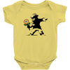 banksy flower Baby Bodysuit