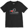 i love cats it's people who annoy me V-Neck Tee